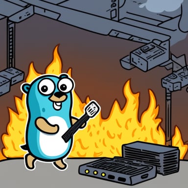 Go Blue Gopher faced the challenge of dealing with burning servers.