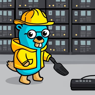 Go Blue Gopher is investigating the cause of the burning servers.