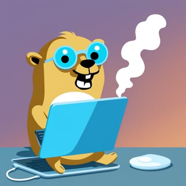 Go Blue Gopher's laptop overheated and started smoking.