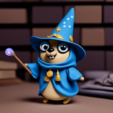 Go blue gopher as a wizard.