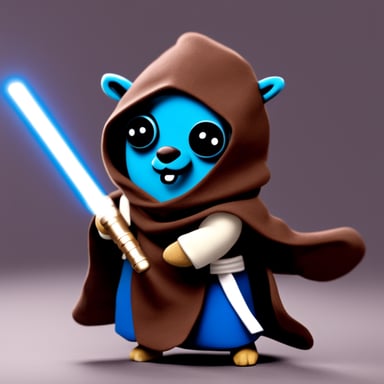 Go Blue Gopher as a Jedi.