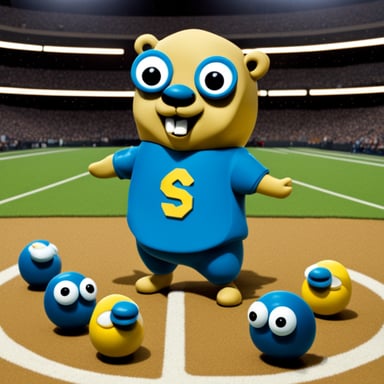 Go Blue Gopher as a superstar.