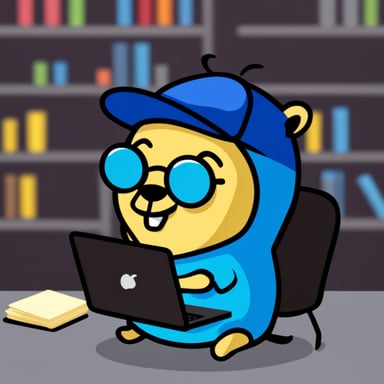 Go Blue Gopher as hacker.