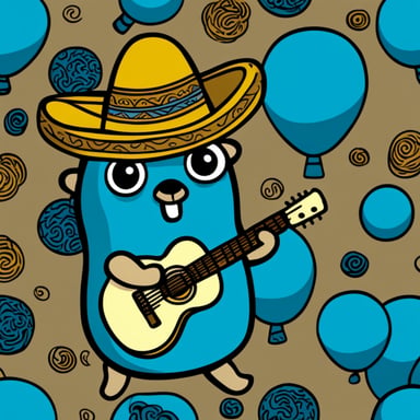 Mexican Go Blue Gopher