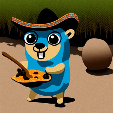 Mexican Go Blue Gopher