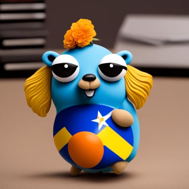 Go Blue Gopher supporting the Dutch national team.