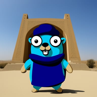 Go Blue Gopher in Iran.