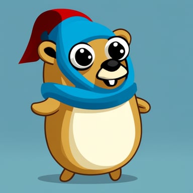 Go Blue Gopher as a Traditional Turkish Gopher