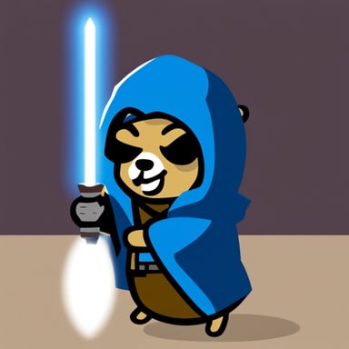 Go Blue Gopher as a Jedi.