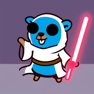 Go Blue Gopher as a Jedi.