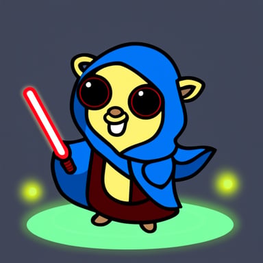 Go Blue Gopher as a Jedi.