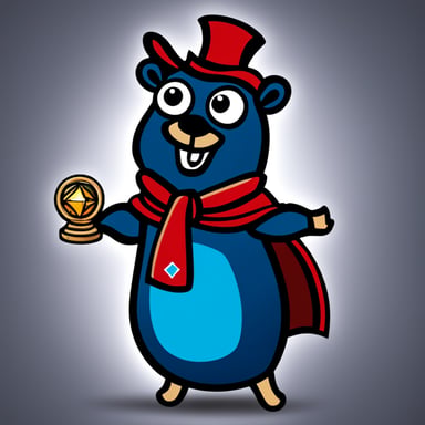 Go Blue Gopher with ruby diamonds in ad network.