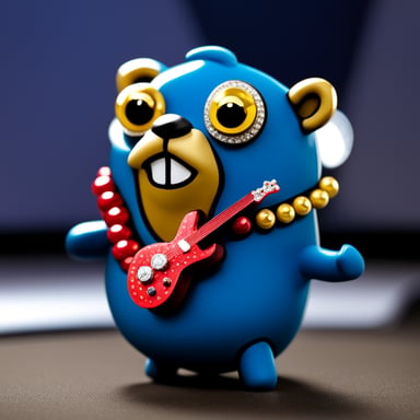 Go Blue Gopher with ruby diamonds in ad network.