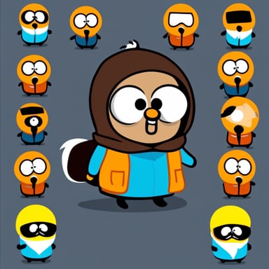 Go blue gopher as Kenny in South Park.