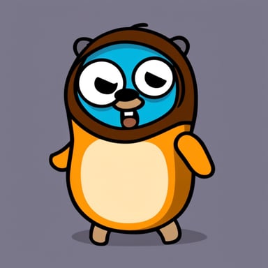 Go blue gopher as Kenny in South Park.