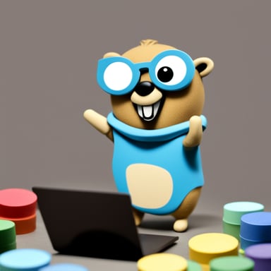 Go Blue Gopher as Hackerman Gopher