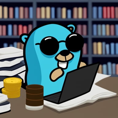 Go Blue Gopher as Hackerman Gopher