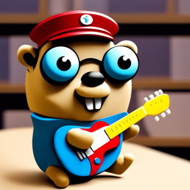 Go Blue Gopher as Hackerman Gopher