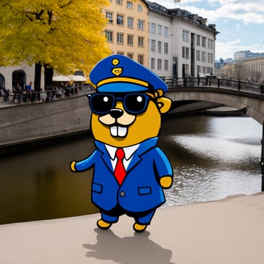 Go Blue Gopher attended a conference in Berlin and enjoyed eating schnitzel.