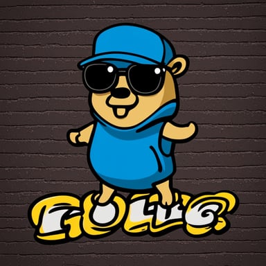 Go Blue Gopher in the graffiti style.