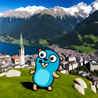 Go Blue Gopher enjoys a happy day in Innsbruck.
