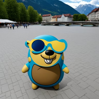 Go Blue Gopher enjoys a happy day in Innsbruck.
