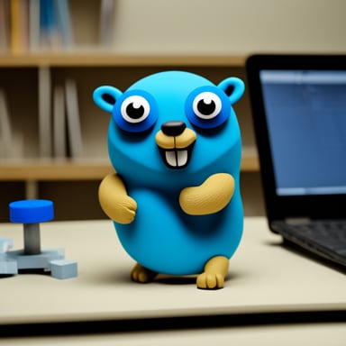 Go Blue Gopher enjoys 3D printing.