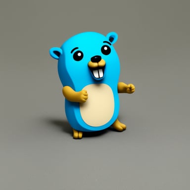 Go Blue Gopher enjoys 3D printing.