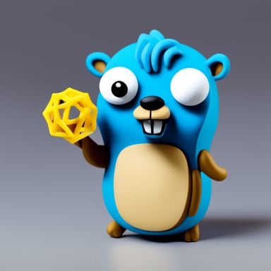 Go Blue Gopher enjoys 3D printing.