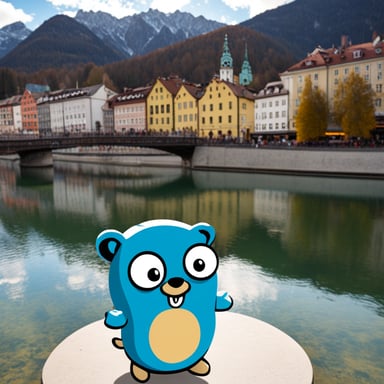 Go Blue Gopher in Innsbruck, Austria.