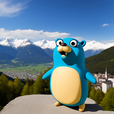 Go Blue Gopher in Innsbruck, Austria.