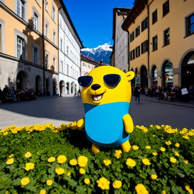 Go Blue Gopher in Innsbruck, Austria.