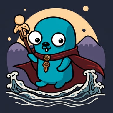 Go Blue Gopher in a Cthulhu theme