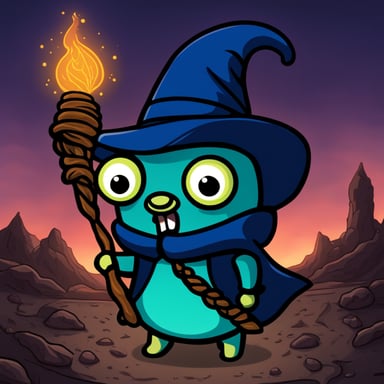 Go Blue Gopher in a Cthulhu theme
