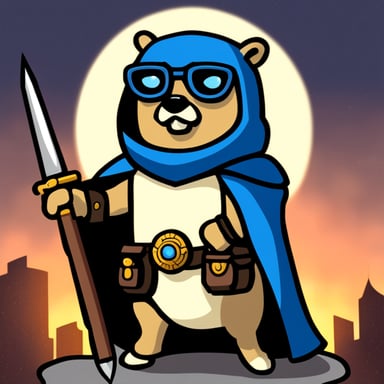Go blue gopher as Paladin gopher