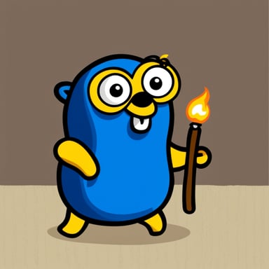 Israeli colored Go Blue Gopher