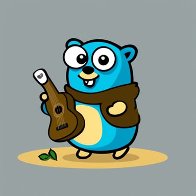 Israeli colored Go Blue Gopher