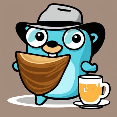 Go Blue Gopher eats Java programming language.
