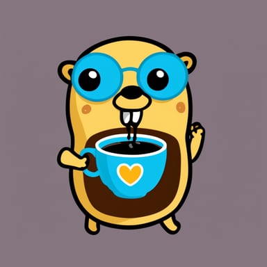 Go Blue Gopher eats Java programming language.