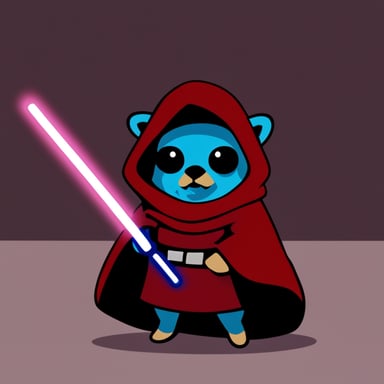 Go Blue Gopher as a Sith in Star Wars.