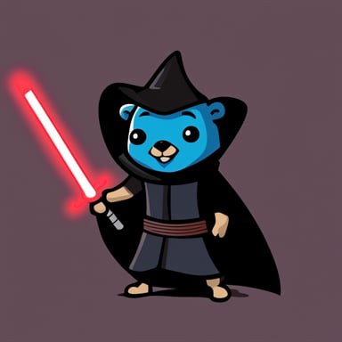 Go Blue Gopher as a Sith in Star Wars.