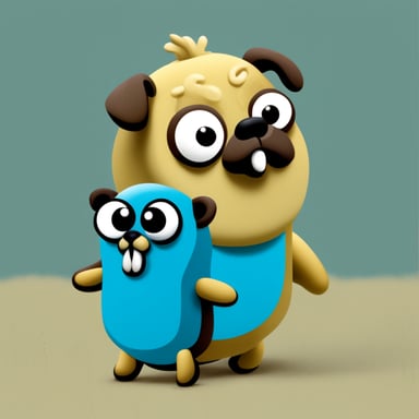Go Blue Gopher as Big Pug