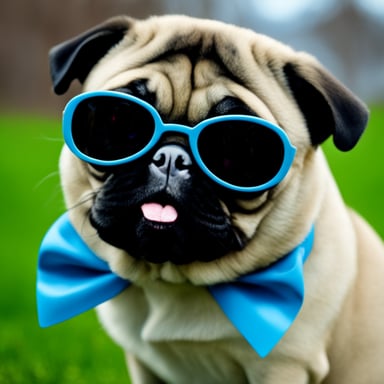 Go blue gopher as big pug named Livi