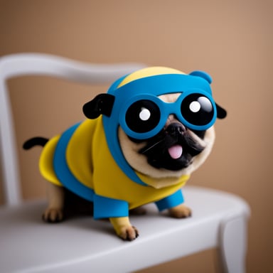 Go Blue Gopher as Lady Pug named Livi.