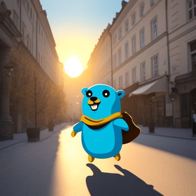Go Blue Gopher in Linz.