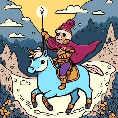 Go Blue Gopher riding a unicorn.