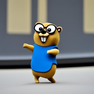 Go Blue Gopher dancing the macarena
