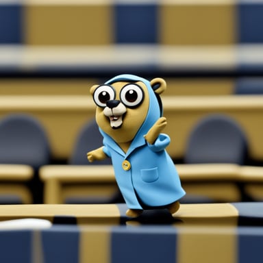 Go Blue Gopher dancing the macarena