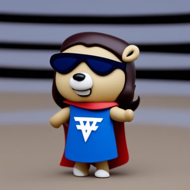 Go blue gopher as Wonder Woman