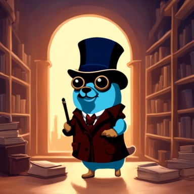 Go blue gopher as Sherlock Holmes